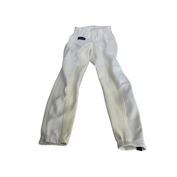 Irideon Kids Size Small White Breeches Equestrian Riding Pants - Picture 1 of 6